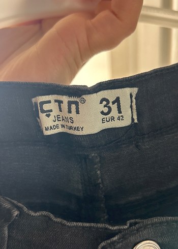 Siyah Regular Fit Kadın Denim Pantolon - Görsel 4
