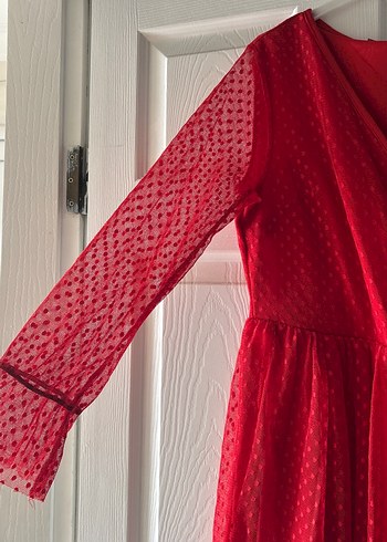 Kırmızı abiye - Görsel 2