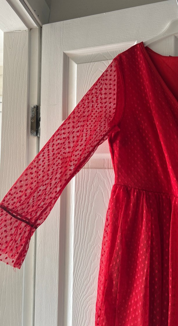 Kırmızı abiye - Görsel 2