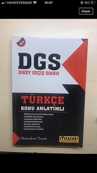 Tasarı dgs kitabı