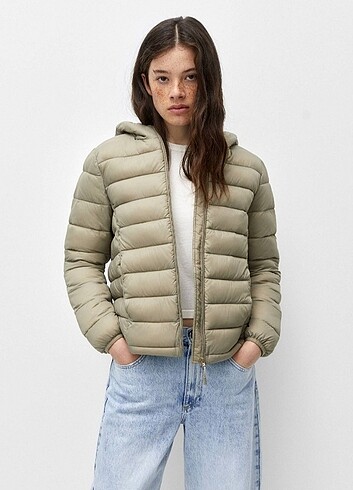 Pull&bear etiketli şişme mont 