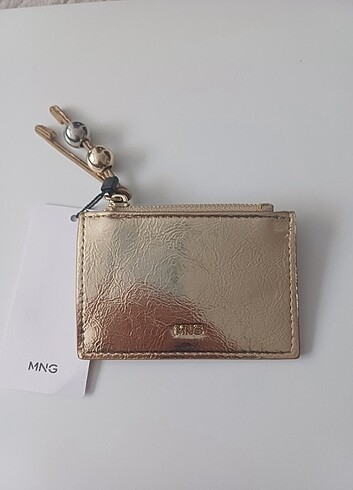 Beden altın Renk Mango top detaylı cüzdan