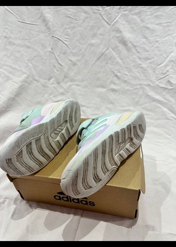 Kız Çocuk Beyaz Pastel Adidas Spor Ayakkabı - Görsel 3