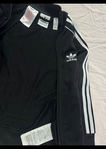 Erkek cocuk Siyah Adidas Fermuarlı Eşofman Takımı - Görsel 2