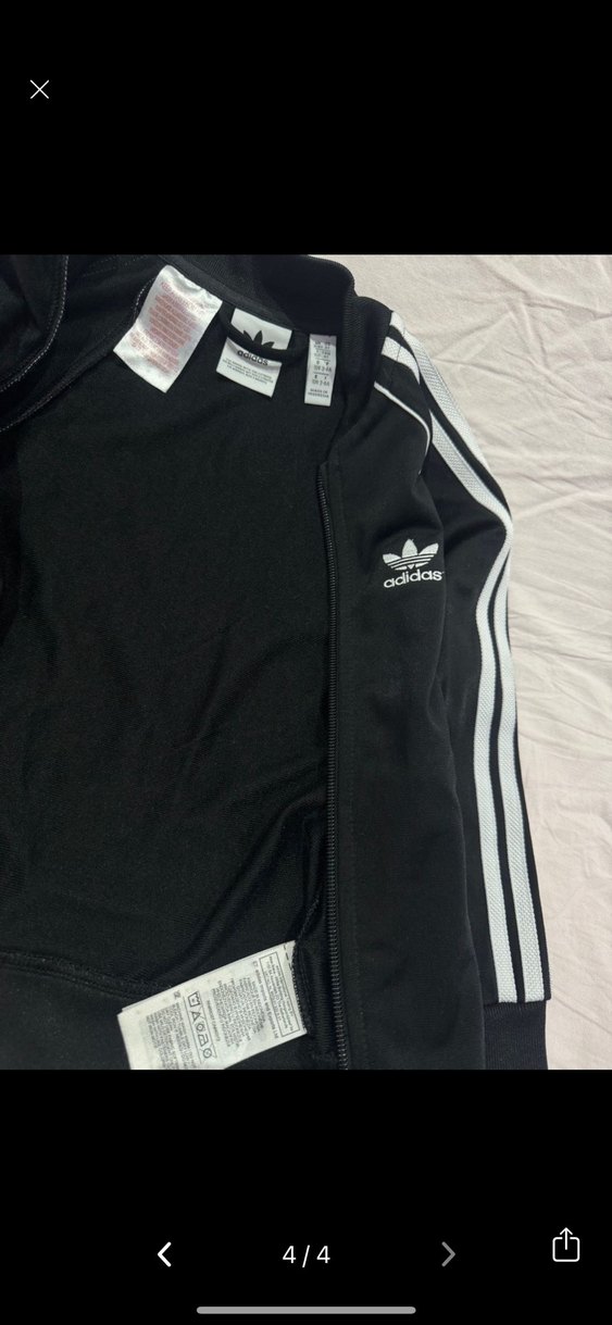 Erkek cocuk Siyah Adidas Fermuarlı Eşofman Takımı - Görsel 2