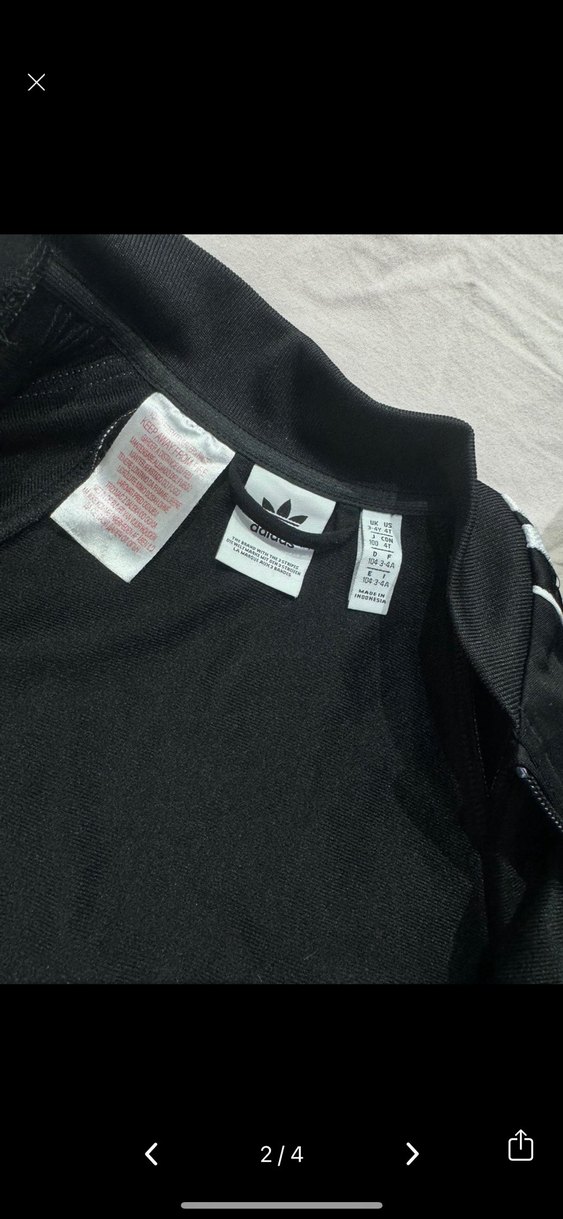 Erkek cocuk Siyah Adidas Fermuarlı Eşofman Takımı - Görsel 3