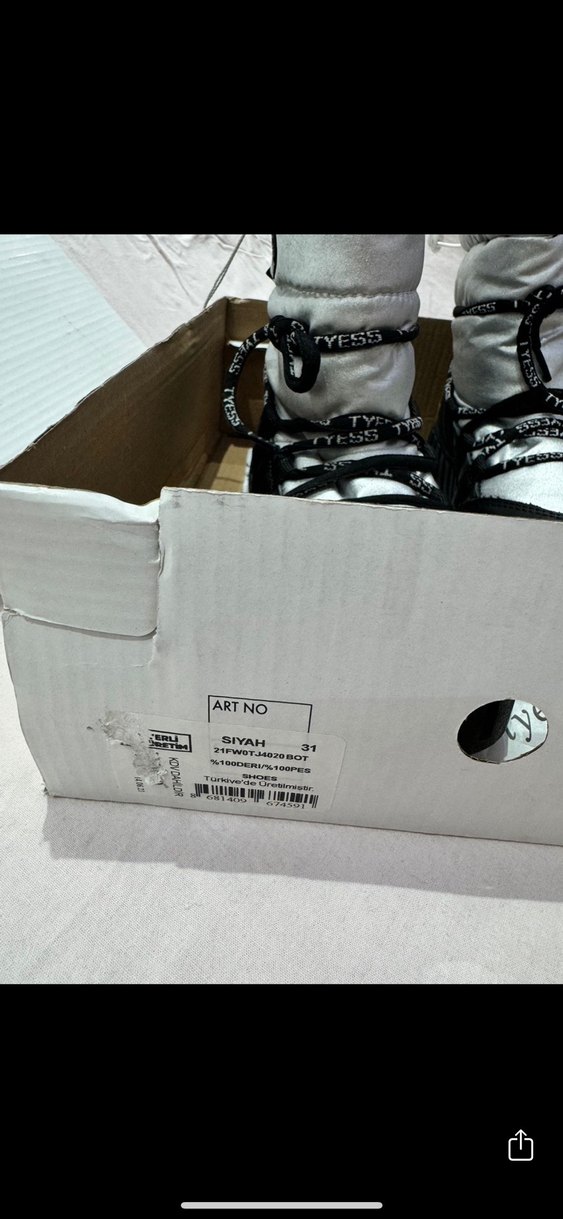 Tyess cocuk Beyaz Gri Platform Bot - Görsel 4