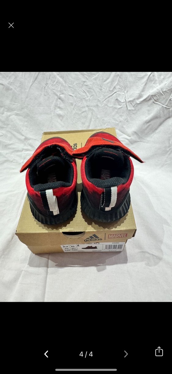 Koyu Kırmızı Erkek Çocuk Spor Ayakkabı adidas - Görsel 3