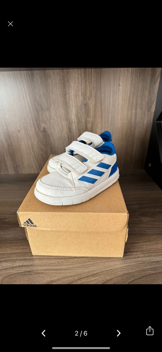 Beyaz Mavi Erkek Çocuk Spor Ayakkabı adidas - Görsel 2