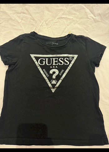 Siyah Baskılı Guess cocuk Tişört - Görsel 3