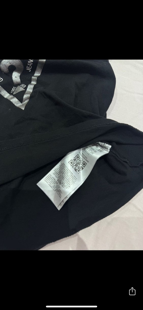 Siyah Baskılı Guess cocuk Tişört - Görsel 2