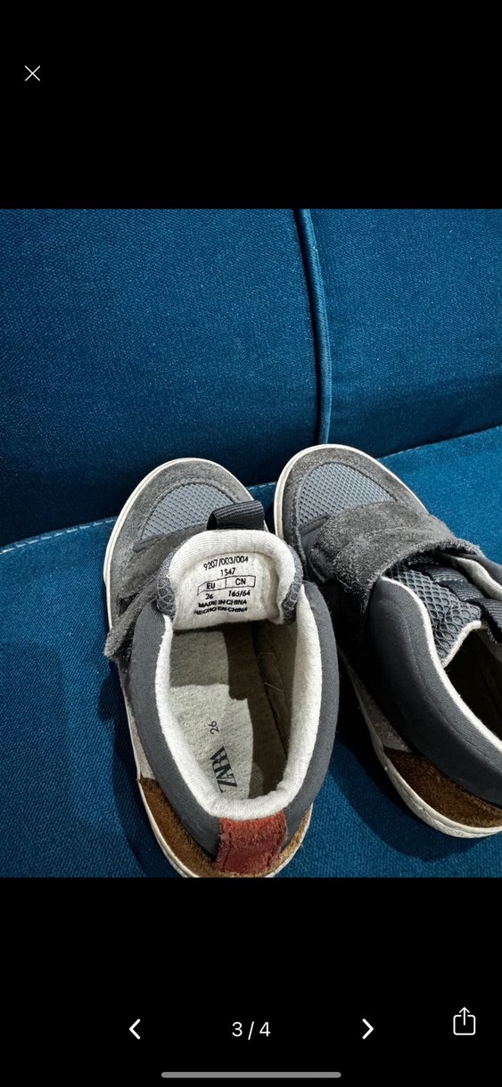 Gri Erkek Çocuk Spor Ayakkabı zara - Görsel 4