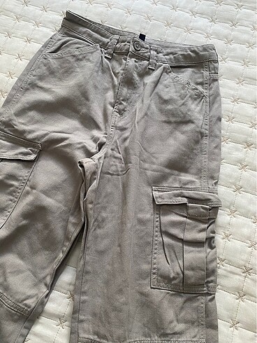 38 Beden H&M kargo pantolon gri