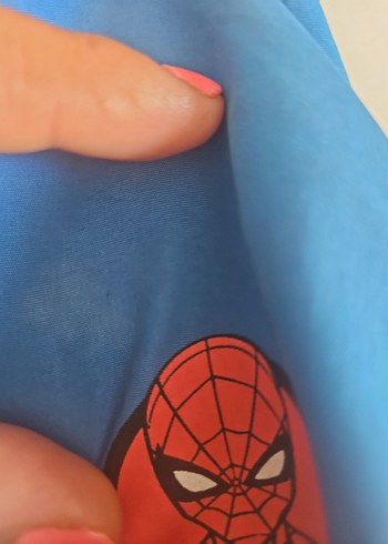 Mavi Örümcek Adam Baskılı Erkek Şort - Görsel 5