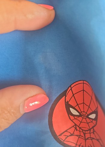 Mavi Örümcek Adam Baskılı Erkek Şort - Görsel 2