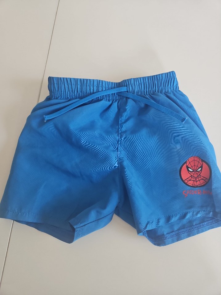 Mavi Örümcek Adam Baskılı Erkek Şort - Görsel 4