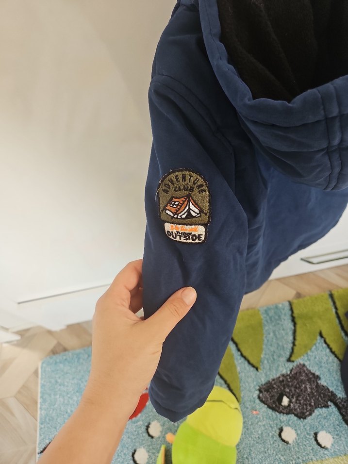 Erkek Çocuk Lacivert Düğmeli Ceket - Görsel 3