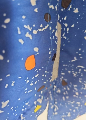 Renkli Desenli Erkek Çocuk Mont - Görsel 5