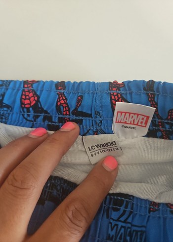 Renkli Baskılı Mavi Çocuk Şort - Görsel 3