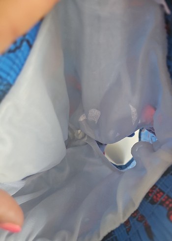 Renkli Baskılı Mavi Çocuk Şort - Görsel 8