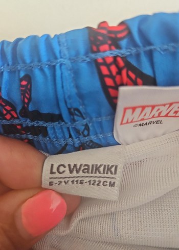 Renkli Baskılı Mavi Çocuk Şort - Görsel 6