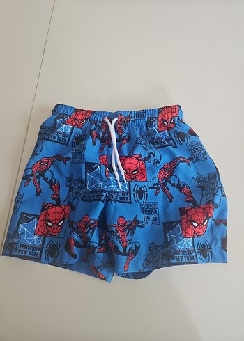 Renkli Baskılı Mavi Çocuk Şort - Görsel 5