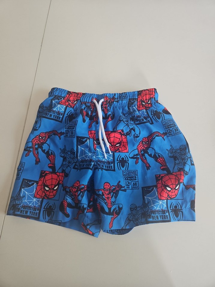 Renkli Baskılı Mavi Çocuk Şort - Görsel 5