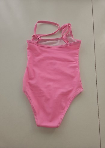 Pembe Flamingo Desenli Kız Çocuk Mayo - Görsel 3