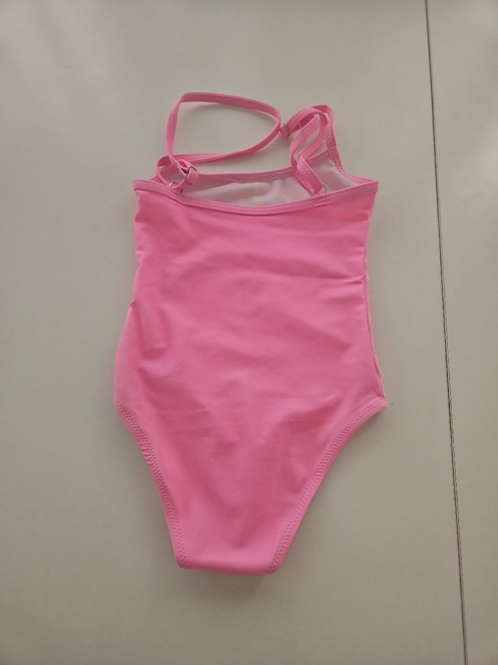 Pembe Flamingo Desenli Kız Çocuk Mayo - Görsel 3