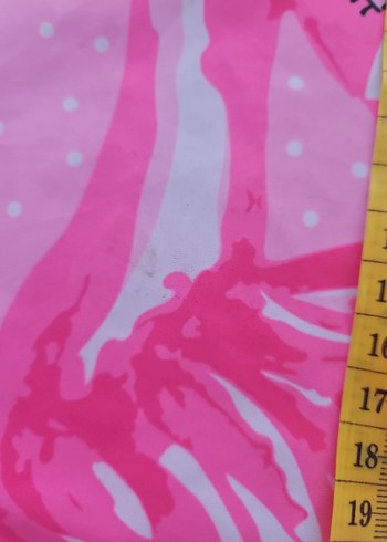 Pembe Pop Art Kız Çocuk Mayo - Görsel 7