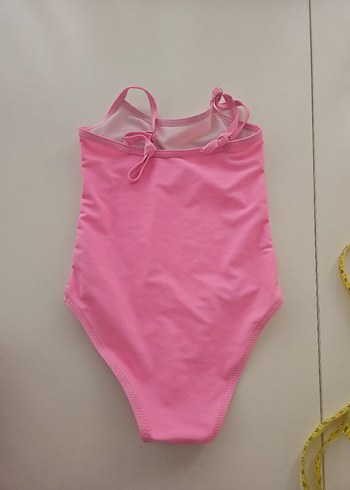 Pembe Pop Art Kız Çocuk Mayo - Görsel 2