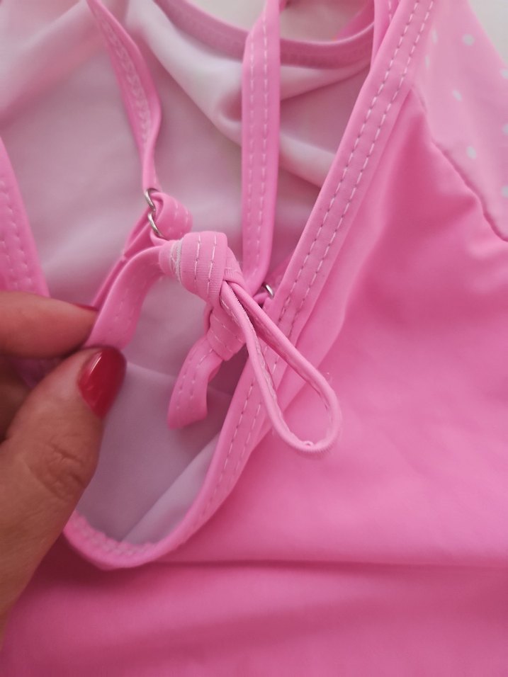 Pembe Pop Art Kız Çocuk Mayo - Görsel 3