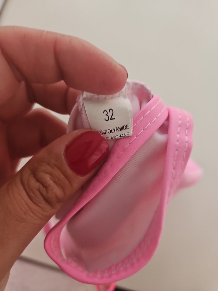 Pembe Pop Art Kız Çocuk Mayo - Görsel 4