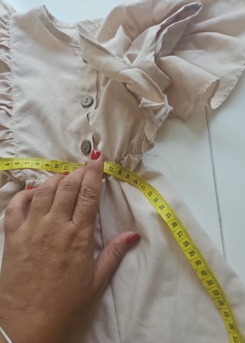 Kız Bebek Fırfırlı Bej Tulum - Görsel 5