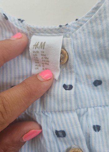 Düğmeli Kısa Kollu Bebek Kız Takımı - Görsel 2