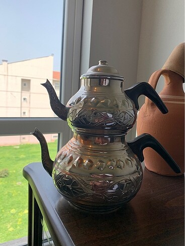Diğer El İşlemesi Bakır Çaydanlık