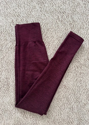 Bordo Kadın Spor Tayt - Görsel 2