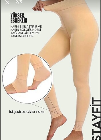 m Beden Peluş termal tayt