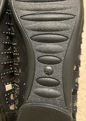 Siyah Dantel Detaylı babet - Görsel 3