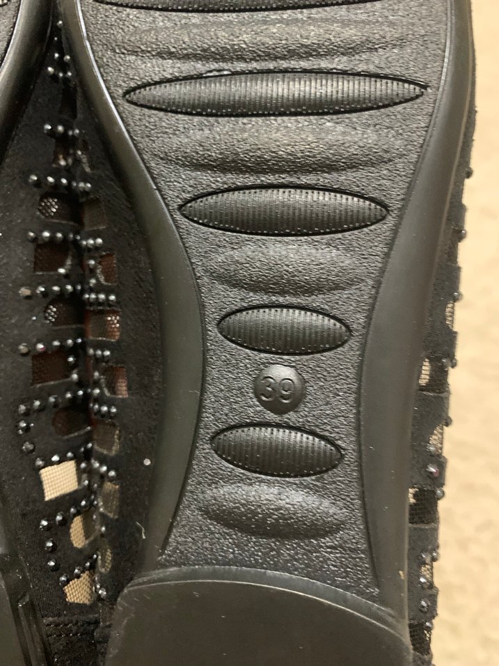 Siyah Dantel Detaylı babet - Görsel 3