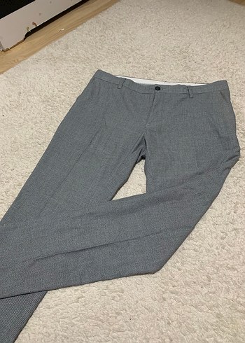 Gri Regular Fit Erkek Kumaş Pantolon - Görsel 3