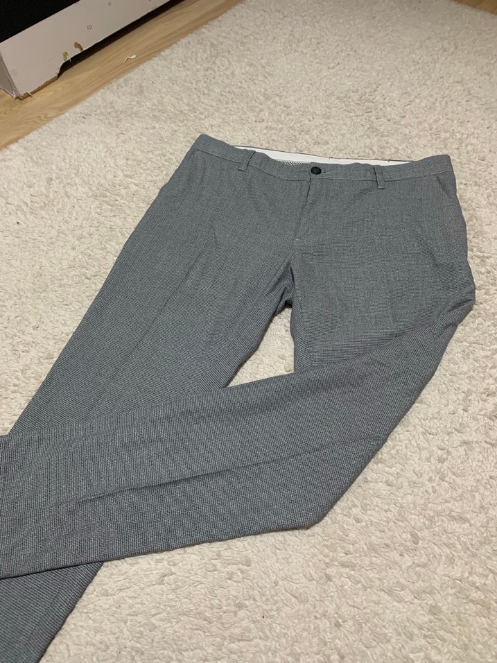 Gri Regular Fit Erkek Kumaş Pantolon - Görsel 3