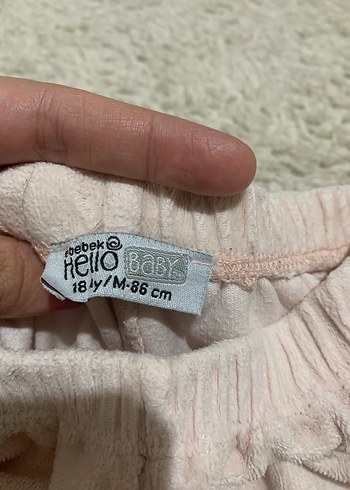 Pembe rahat kesim kadife kumaş kız çocuk eşofman - Görsel 3