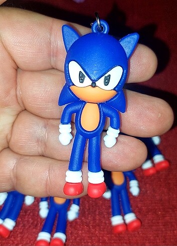 3D Sonik Slikon Anahtarlık 