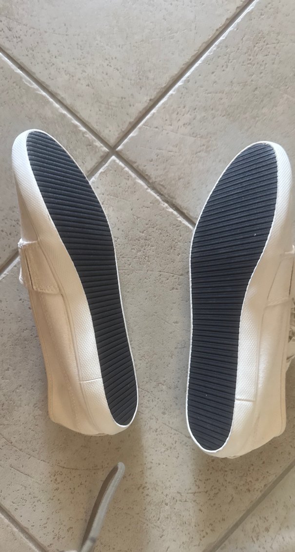 lacıvert ve beyaz lacoste etıketlı bez espadrıl - Görsel 3