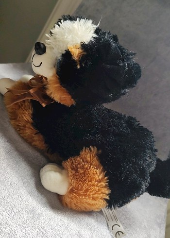 Ikea Kahverengi ve Siyah Peluş Köpek Oyuncak havlayan kopüş çalışıyor