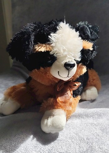  Beden Renk Kahverengi ve Siyah Peluş Köpek Oyuncak havlayan kopüş çalışıyor