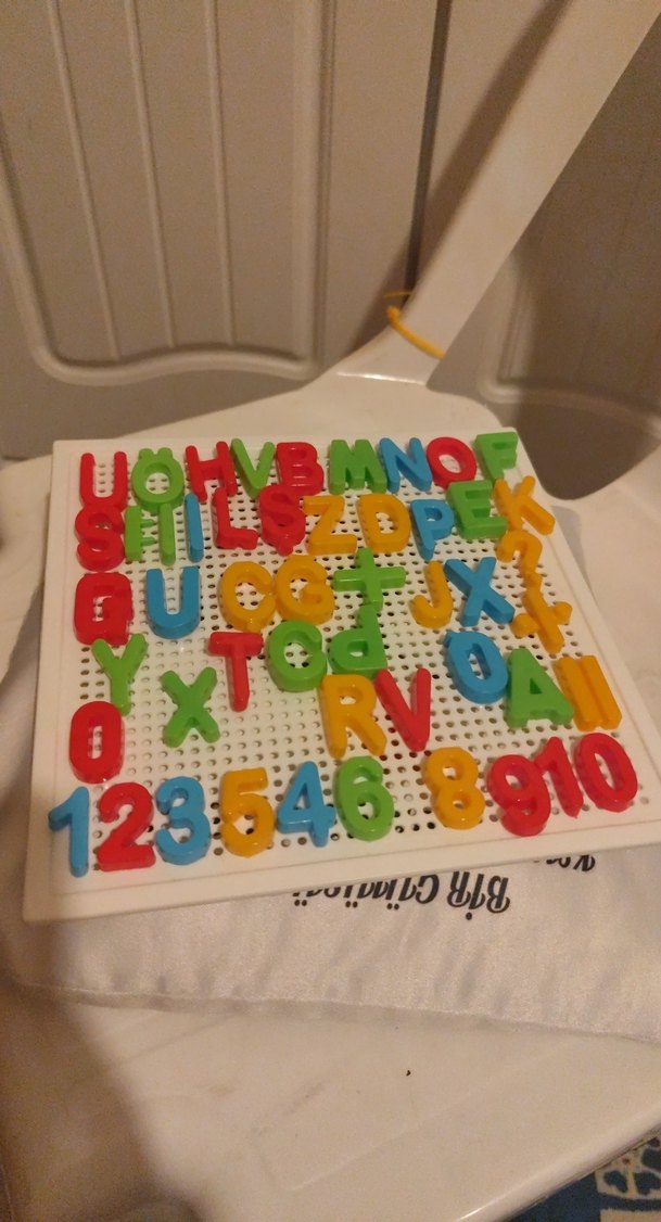 Renkli Alfabe ve Sayı Eğitici Oyuncak - Görsel 2