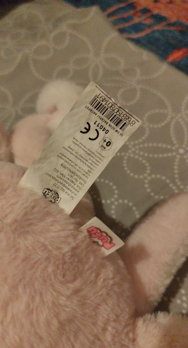 Pastel Pembe Peluş Ahtapot Oyuncak - Görsel 3