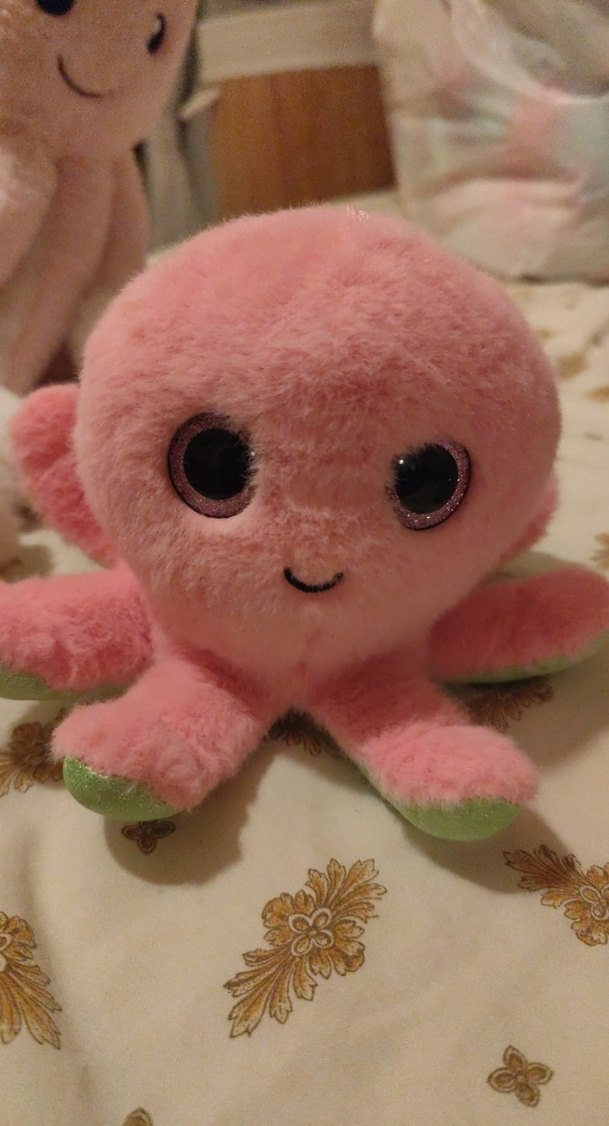 Pembe Peluş Ahtapot Oyuncak - Görsel 4